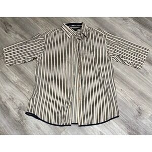 Sean‎ John vintage men's striped button down shirt size XL